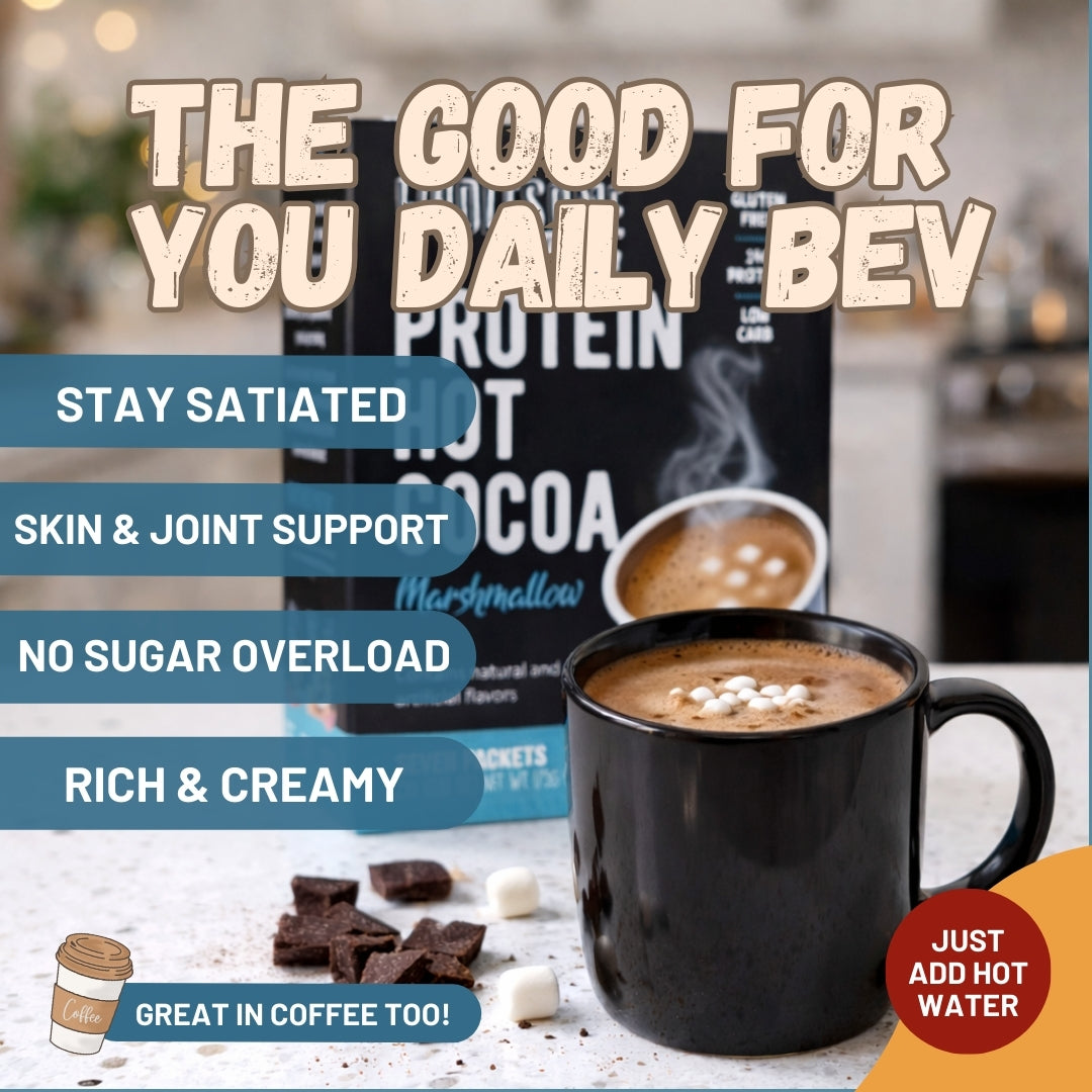 Protein Hot Chocolate with Mini Marshmallows - High Protein & Low