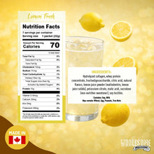 protein lemon fruit drink, wholesome provisions