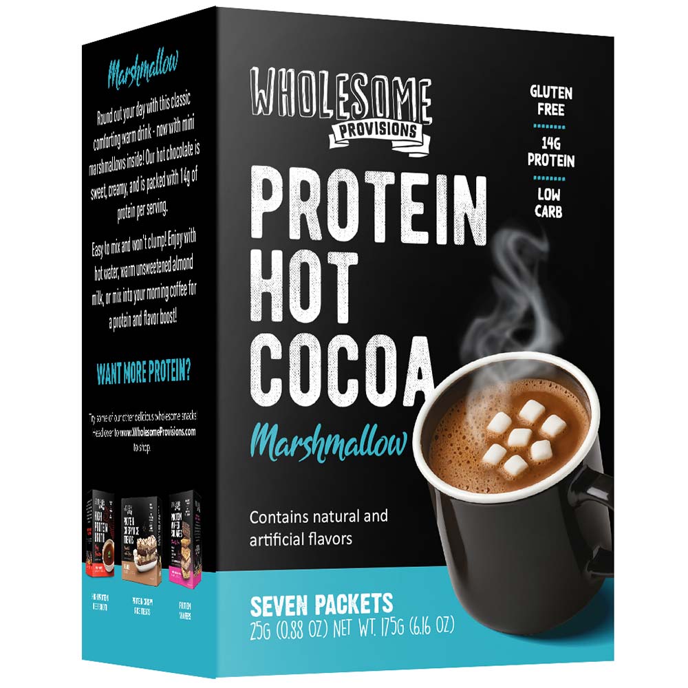Protein Hot Chocolate with Mini Marshmallows - High Protein & Low