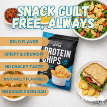 Wholesome provisions, protein chips, sea salt vinegar, low carb chips