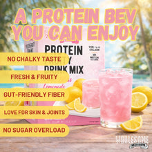 pink lemonade protein drink