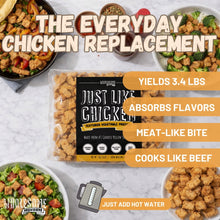 Wholesome provisions, just like chicken, vegan meat, vegan chicken