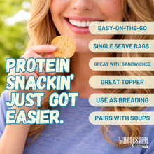 Wholesome provisions, protein chips, sea salt vinegar, low carb chips