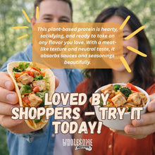 Wholesome provisions, just like chicken, vegan meat, vegan chicken