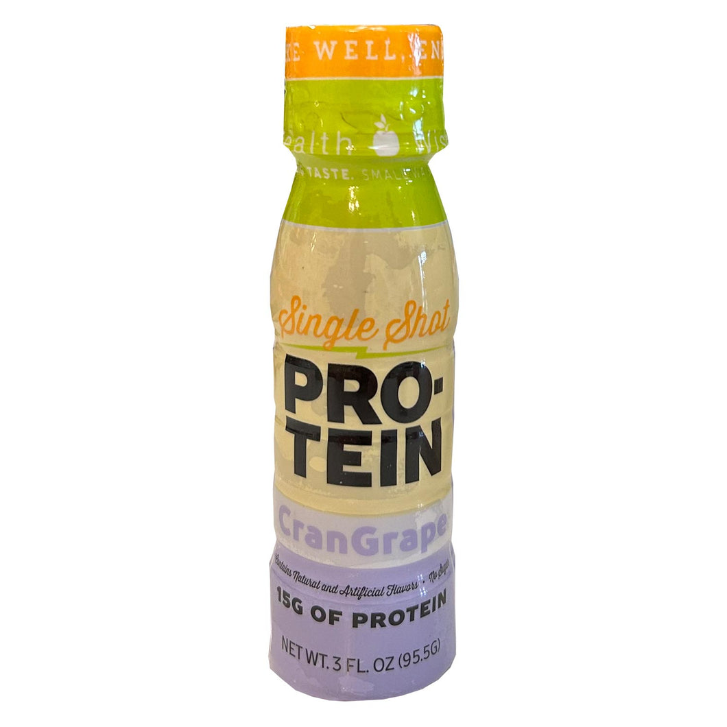 protein and collagen shot, 15g protein, crangrape, wholesome provisions