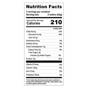 wholesome provisions protein wafer squares, keto wafers