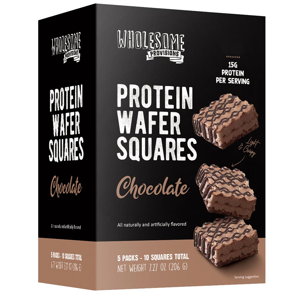 wholesome provisions protein wafer squares, keto wafers