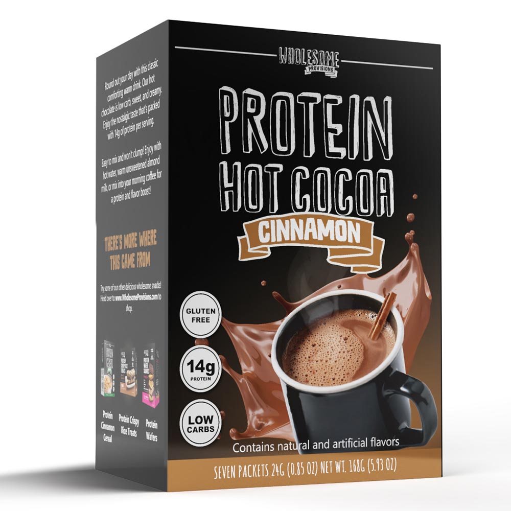 Cinnamon Protein Hot Chocolate - High Protein & Low in Carbs, Keto