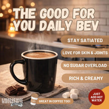 wholesome provisions, protein hot chocolate, low carb hot chocolate, keto hot chocolate, sugar free hot chocolate