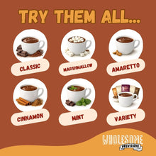 wholesome provisions, protein hot chocolate, low carb hot chocolate, keto hot chocolate, sugar free hot chocolate