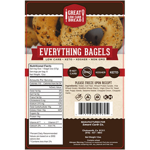 Everything Bagel - 0g Net Carb, High in Protein, High Fiber, Non-GMO