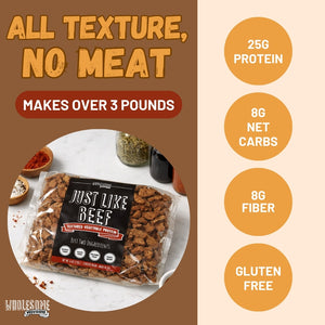 Vegan Beef - Plant-Based Vegan Meat Made from TVP High in Protein