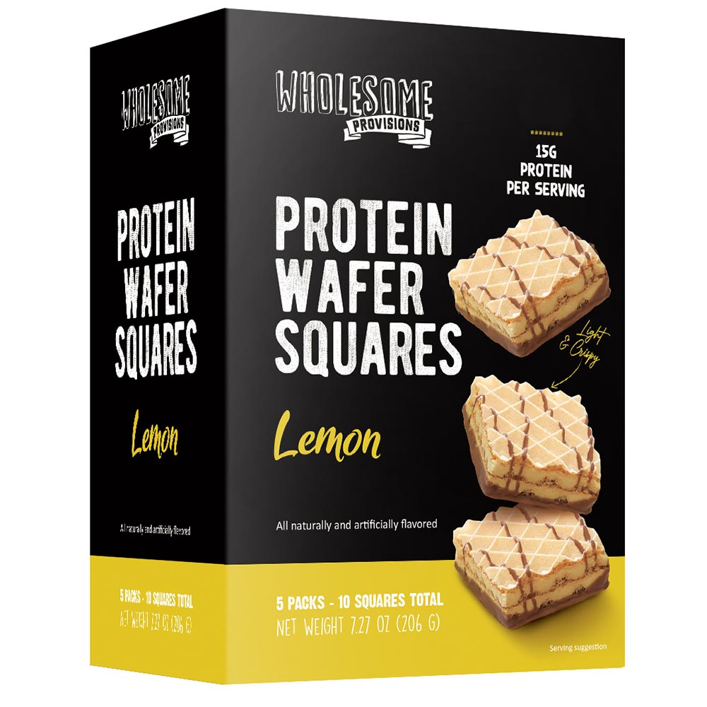 wholesome provisions protein wafer squares, keto wafers
