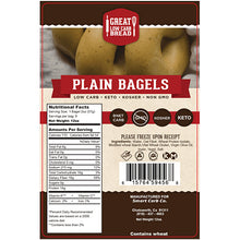 Plain Bagel - 0g Net Carb, High in Protein, High Fiber, Non-GMO