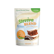 Package of Steviva Blend Fine Powder, a blend of stevia and other natural ingredients, providing a versatile, low-calorie sweetener for cooking and baking