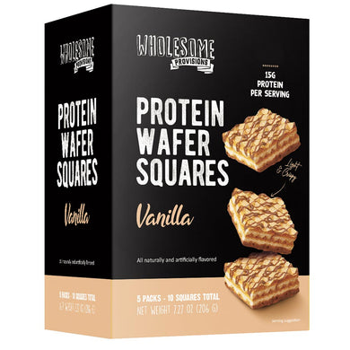 wholesome provisions protein wafer squares, keto wafers