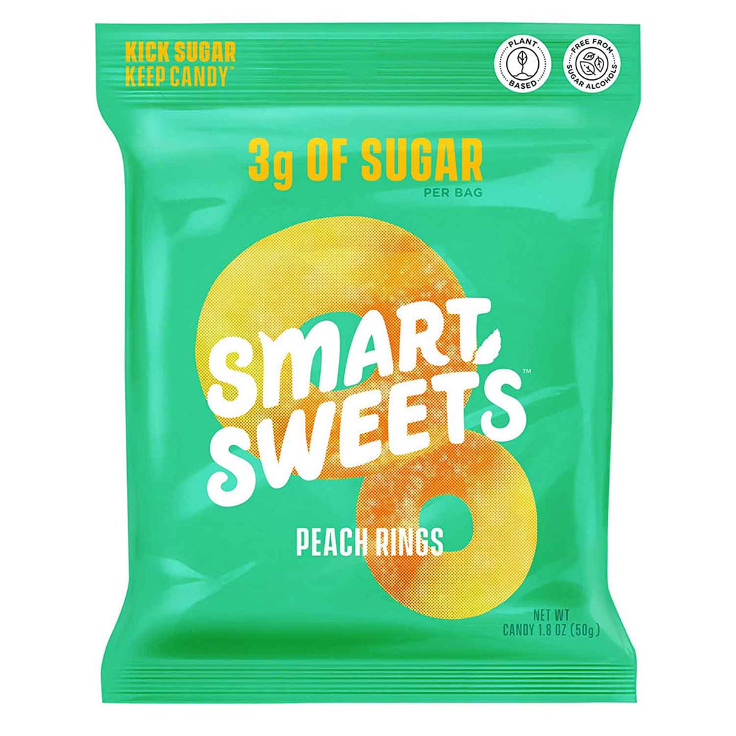 Peach Rings - Keto Gummies, Plant-Based, High Fiber, Non GMO