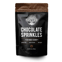 keto sprinkles, the peoples keto company, sugar free sprinkles, chocolate sprinkles
