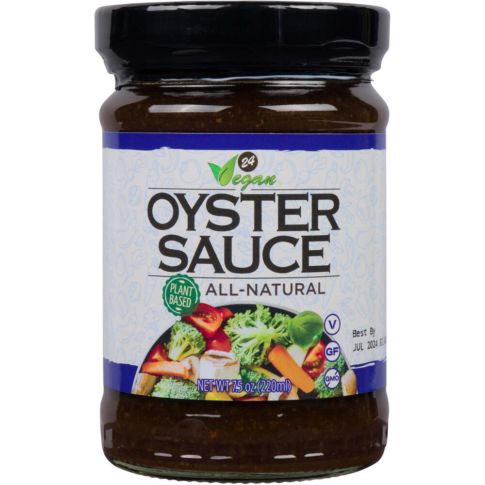 vegan oyster sauce, 24 vegan, plant-based oyster sauce