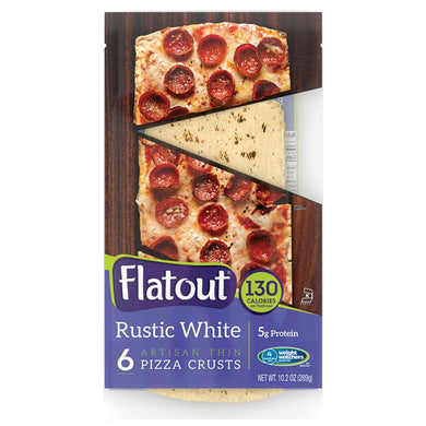 flatout rustic white pizza crust