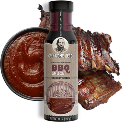 Keto BBQ Sauce - 2g Net Carb, Vegan, Made with MCT Oil, Gluten Free, Hickory Smoke