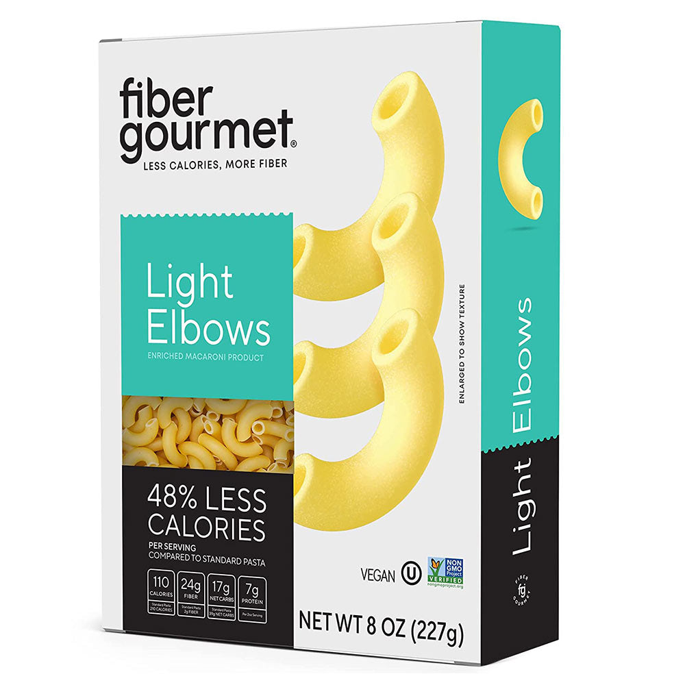 Elbow Shaped High Fiber Pasta - Protein Packed, Non GMO, Vegan, Low Calorie