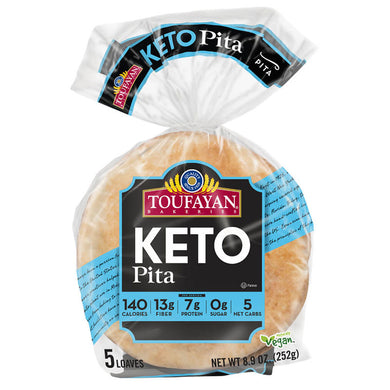 Keto Pita Bread - 5g Net Carbs, High in Fiber, Plant-Based
