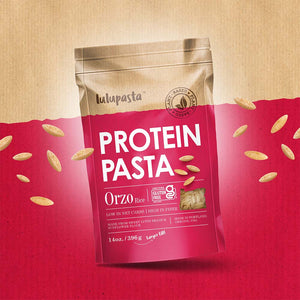 Orzo Protein Pasta - 19g Protein & 4g Net Carb, Keto Rice, Keto Pasta, Gluten Free (Large 14 oz. Fill)