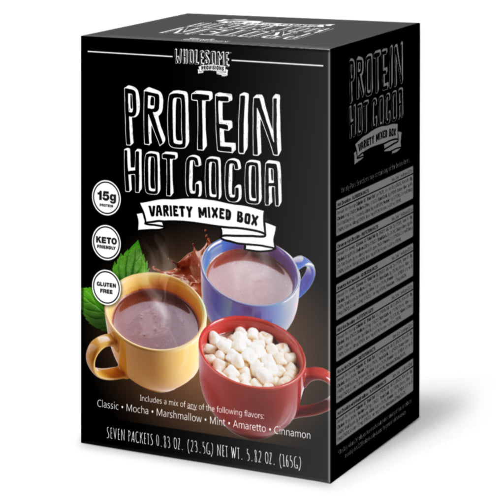 Protein Hot Chocolate - Variety Pack, up to 6 Flavors, High Protein & Low in Carbs
